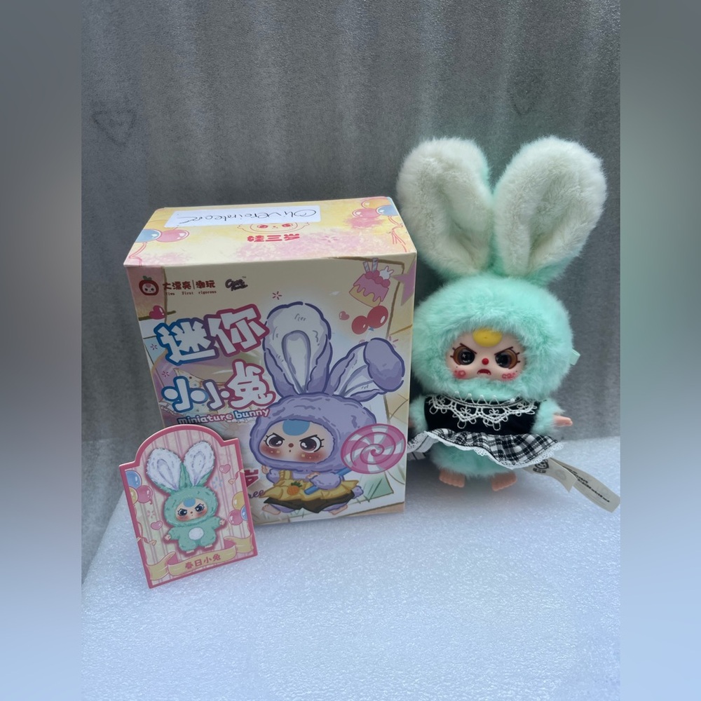 Baby Three Miniature Bunny Plushie